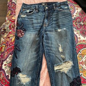 Ambercrombie + Fitch Annie High Rise Girlfriend Jean